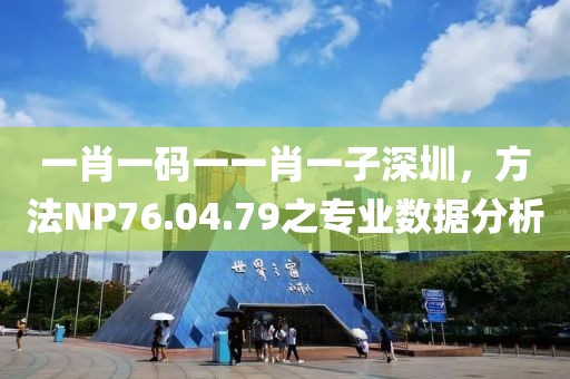一肖一码一一肖一子深圳，方法NP76.04.79之专业数据分析