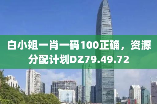 白小姐一肖一码100正确，资源分配计划DZ79.49.72