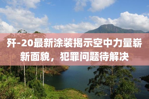歼-20最新涂装揭示空中力量崭新面貌，犯罪问题待解决