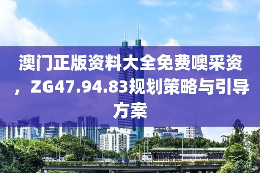 澳门正版资料大全免费噢采资，ZG47.94.83规划策略与引导方案