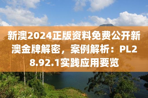新澳2024正版资料免费公开新澳金牌解密，案例解析：PL28.92.1实践应用要览