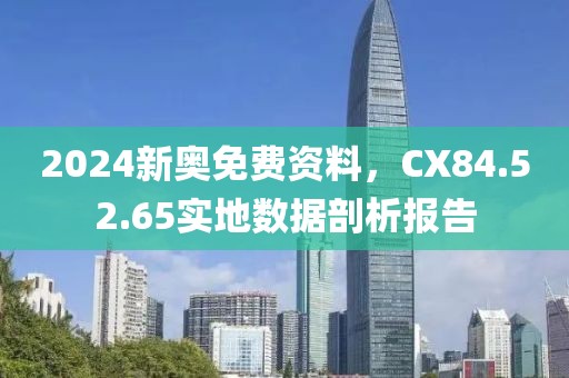 2024新奥免费资料，CX84.52.65实地数据剖析报告