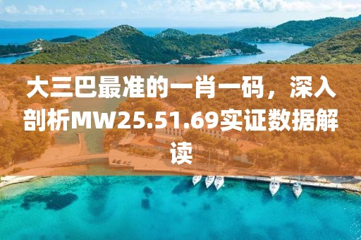 大三巴最准的一肖一码，深入剖析MW25.51.69实证数据解读