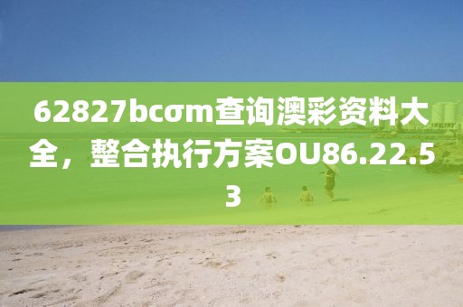 62827bcσm查询澳彩资料大全，整合执行方案OU86.22.53