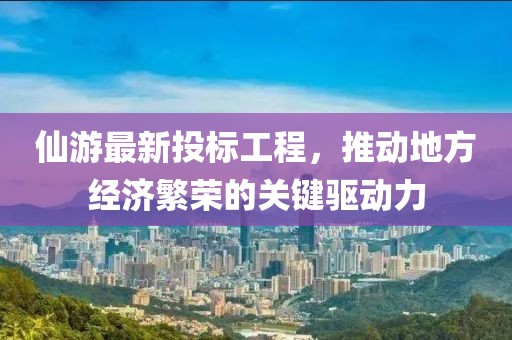 仙游最新投标工程，推动地方经济繁荣的关键驱动力