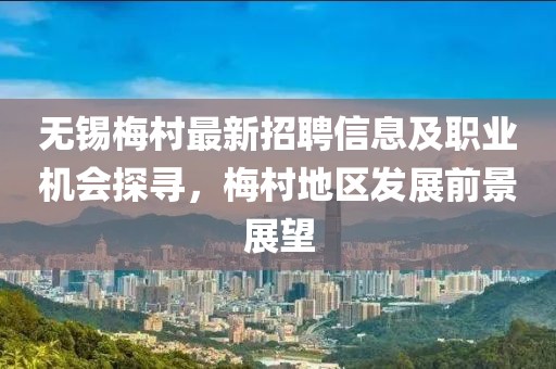 无锡梅村最新招聘信息及职业机会探寻，梅村地区发展前景展望