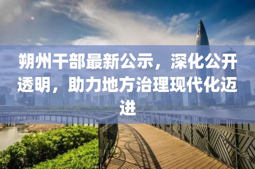 朔州干部最新公示，深化公开透明，助力地方治理现代化迈进