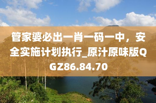 管家婆必出一肖一码一中，安全实施计划执行_原汁原味版QGZ86.84.70