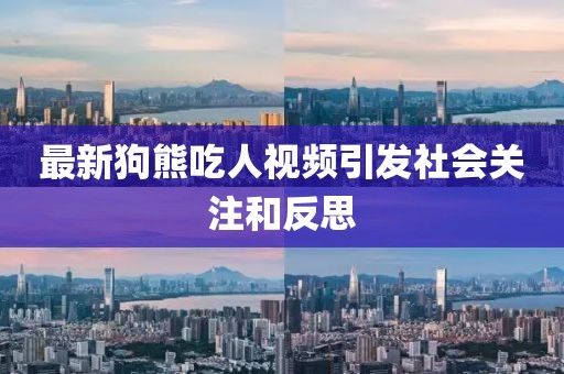 最新狗熊吃人视频引发社会关注和反思