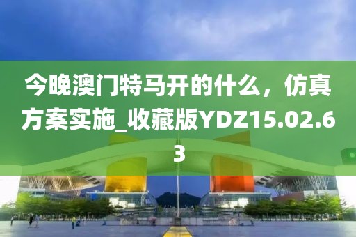 今晚澳门特马开的什么，仿真方案实施_收藏版YDZ15.02.63