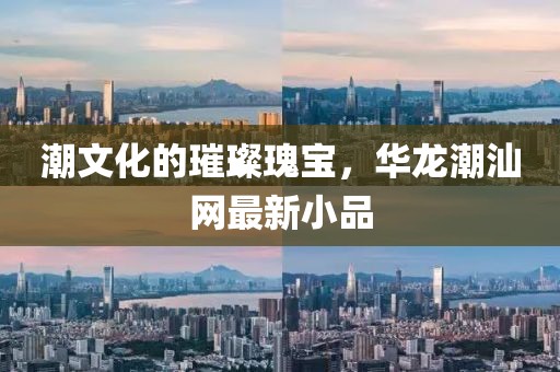 潮文化的璀璨瑰宝，华龙潮汕网最新小品