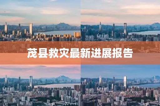 茂县救灾最新进展报告
