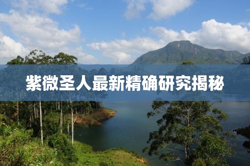 紫微圣人最新精确研究揭秘
