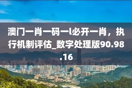 澳门一肖一码一l必开一肖，执行机制评估_数字处理版90.98.16