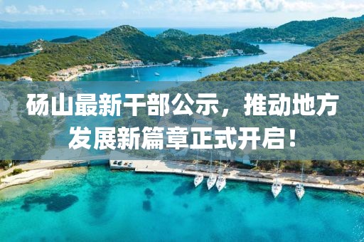 砀山最新干部公示，推动地方发展新篇章正式开启！