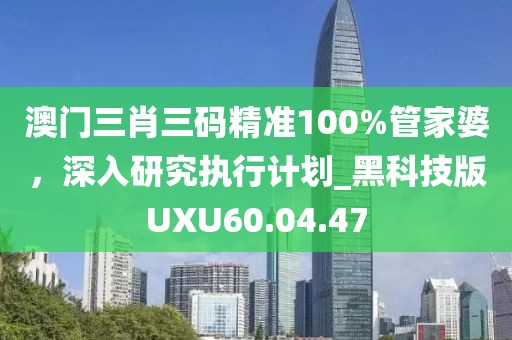 澳门三肖三码精准100%管家婆，深入研究执行计划_黑科技版UXU60.04.47