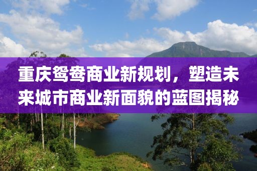 重庆鸳鸯商业新规划，塑造未来城市商业新面貌的蓝图揭秘