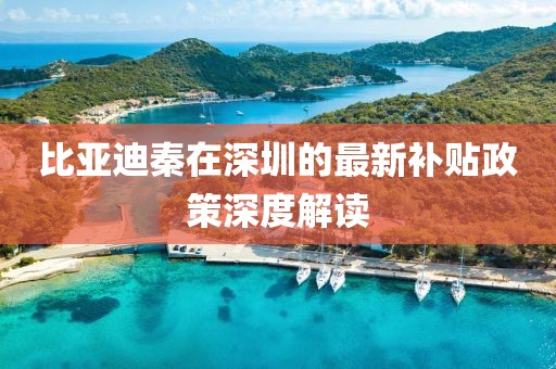 比亚迪秦在深圳的最新补贴政策深度解读