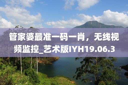 管家婆最准一码一肖，无线视频监控_艺术版IYH19.06.3