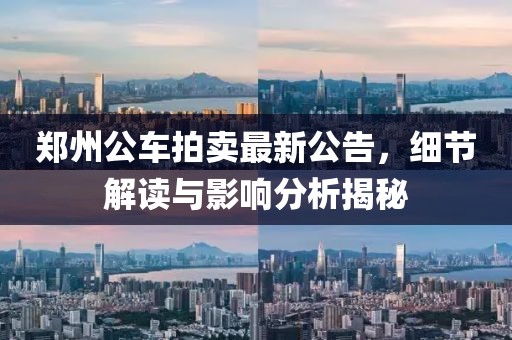 郑州公车拍卖最新公告，细节解读与影响分析揭秘