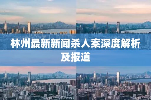林州最新新闻杀人案深度解析及报道