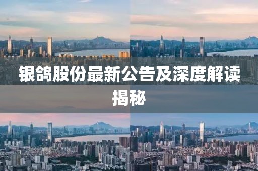 银鸽股份最新公告及深度解读揭秘