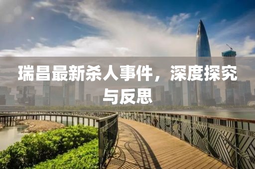 瑞昌最新杀人事件，深度探究与反思