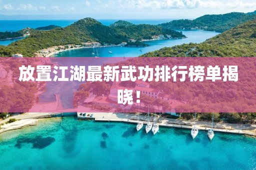 放置江湖最新武功排行榜单揭晓！