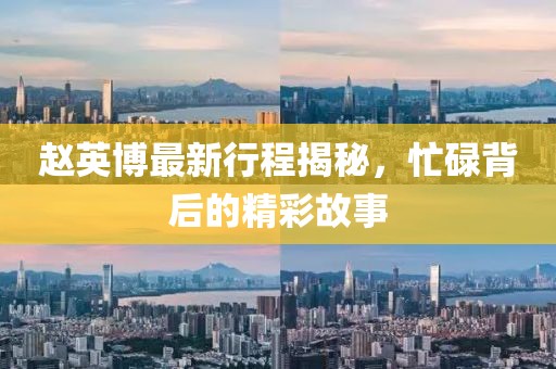 赵英博最新行程揭秘，忙碌背后的精彩故事