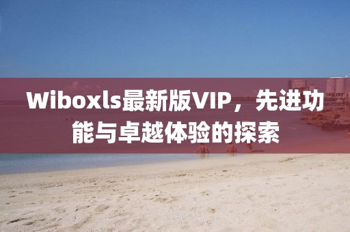 Wiboxls最新版VIP，先进功能与卓越体验的探索