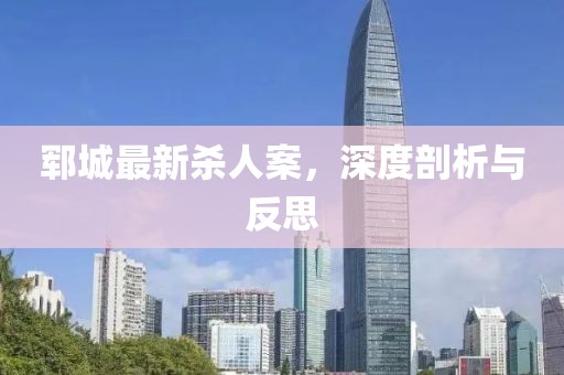 郓城最新杀人案，深度剖析与反思