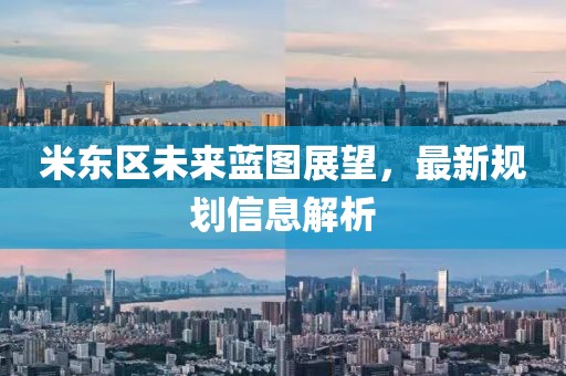米东区未来蓝图展望，最新规划信息解析