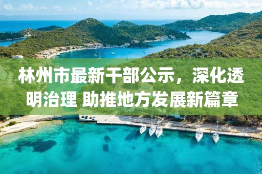林州市最新干部公示，深化透明治理 助推地方发展新篇章