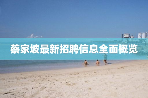 蔡家坡最新招聘信息全面概览