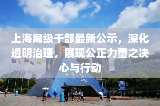 上海局级干部最新公示，深化透明治理，展现公正力量之决心与行动