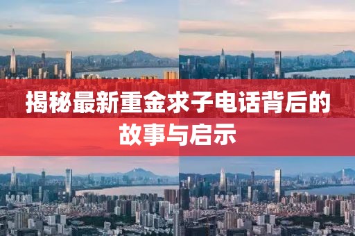 揭秘最新重金求子电话背后的故事与启示