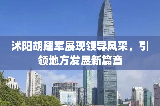 沭阳胡建军展现领导风采，引领地方发展新篇章