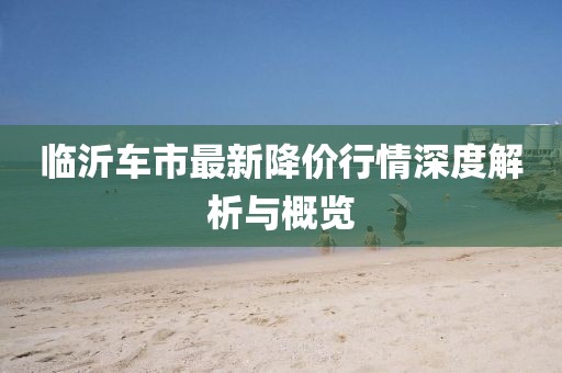 临沂车市最新降价行情深度解析与概览