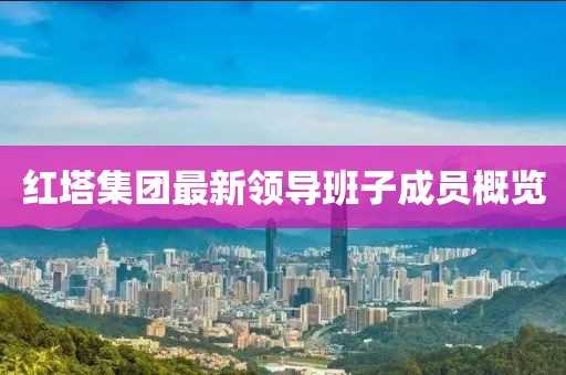 红塔集团最新领导班子成员概览