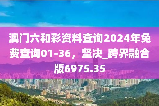 澳门六和彩资料查询2024年免费查询01-36，坚决_跨界融合版6975.35