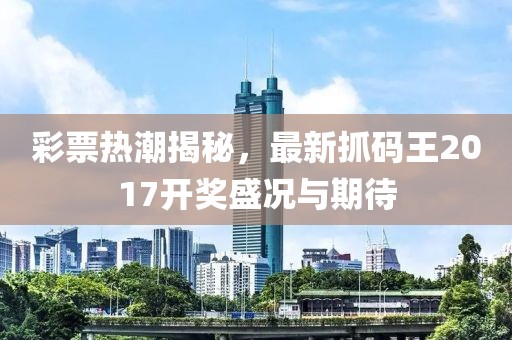 彩票热潮揭秘，最新抓码王2017开奖盛况与期待