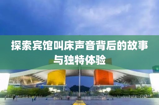 探索宾馆叫床声音背后的故事与独特体验