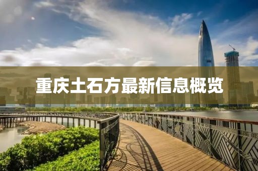 重庆土石方最新信息概览