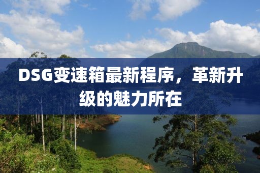 DSG变速箱最新程序，革新升级的魅力所在