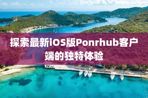 探索最新iOS版Ponrhub客户端的独特体验