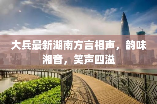 大兵最新湖南方言相声，韵味湘音，笑声四溢