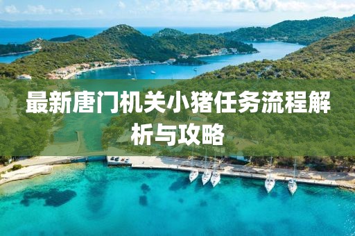 最新唐门机关小猪任务流程解析与攻略