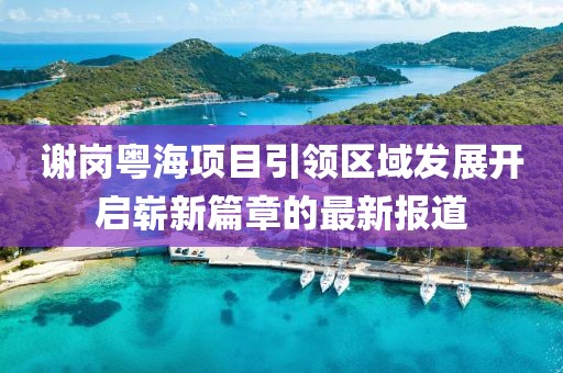 谢岗粤海项目引领区域发展开启崭新篇章的最新报道