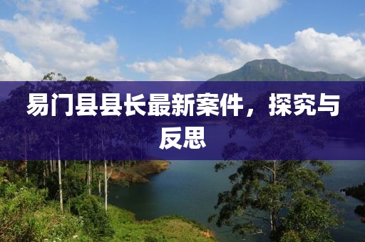 易门县县长最新案件，探究与反思