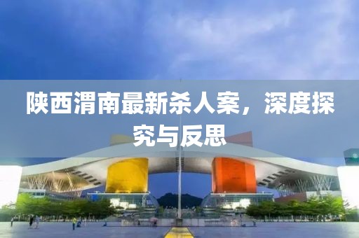 陕西渭南最新杀人案，深度探究与反思